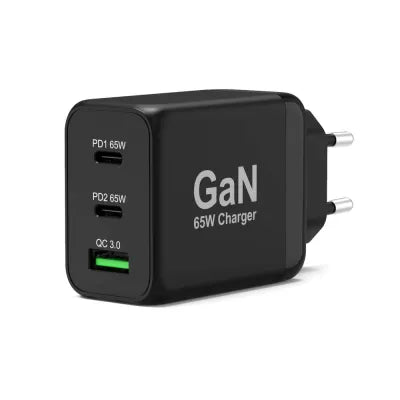 Port 65W GaN Charger & 2M EU USB-C Cable