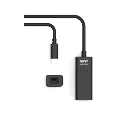 Port USB-C to RJ45 Port Adapter