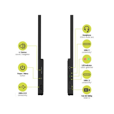Port 15.6" Nomad FHD LCD Portable Monitor