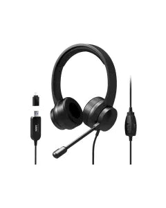 Port Black Comfortable Office Stereo USB Headed