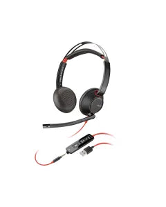 Poly Blackwire 3320 Stereo Microsoft Teams Certified USB-C Headset + USB-C/A Adapter
