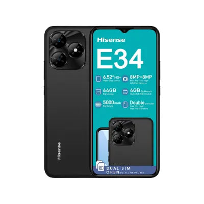 Hisense E34 6.52" 3MP 2GB 64GB Smart Phone